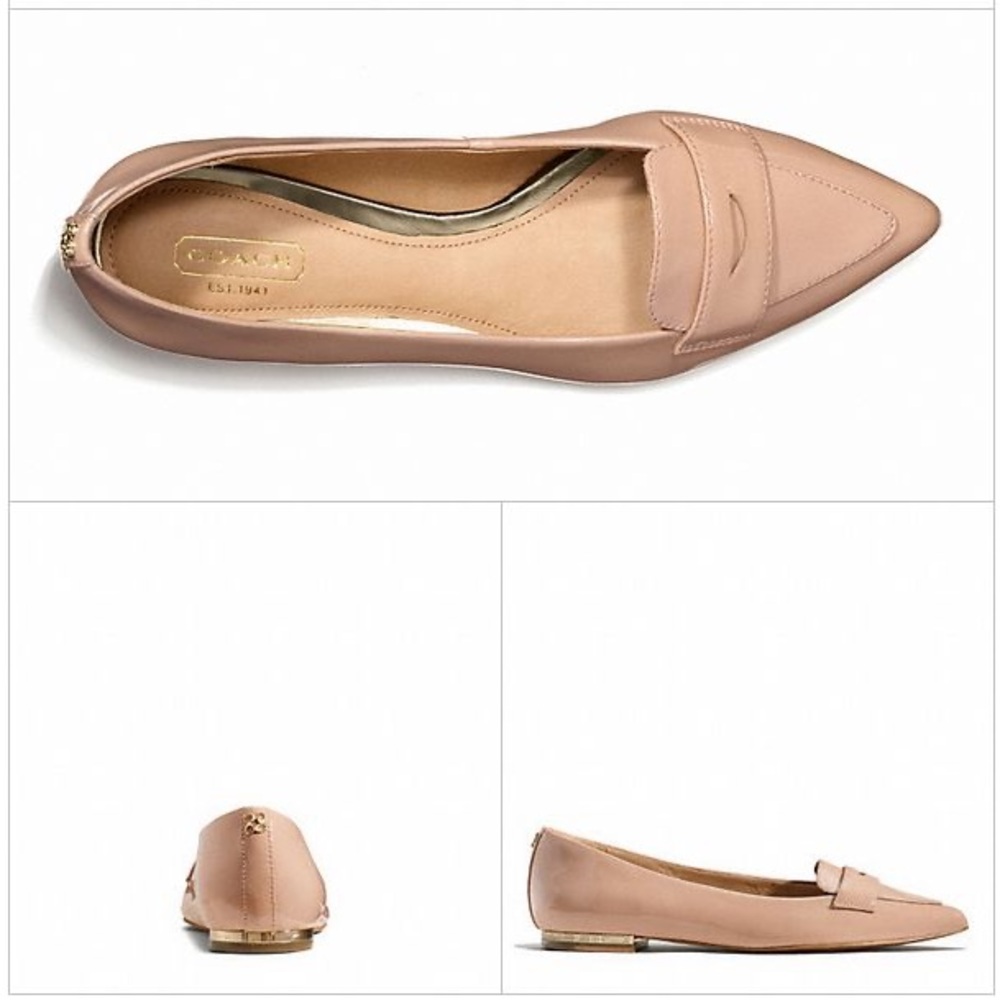 Tabitha patent leather COACH flats